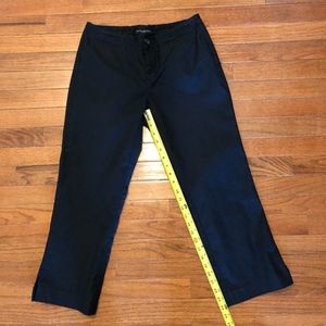 Banana republic black crop pants women size 4